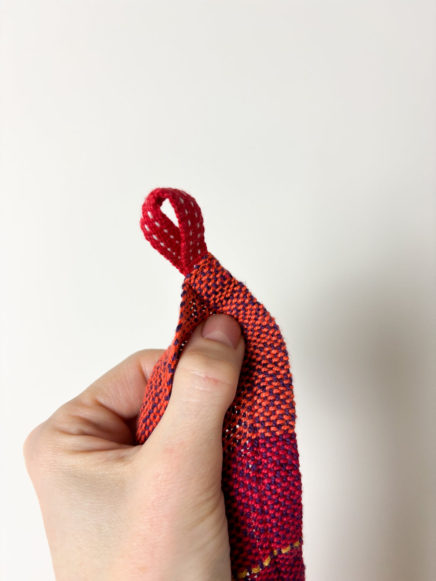 Purples and Oranges Tea Towel