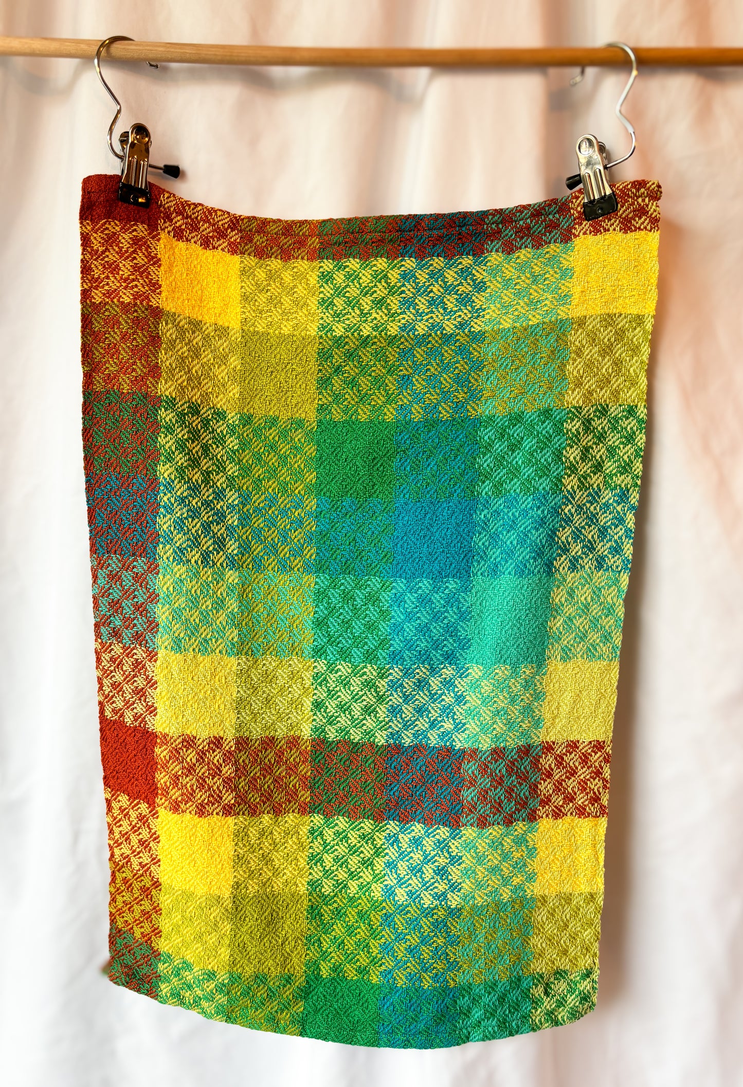 Chequered tea towels