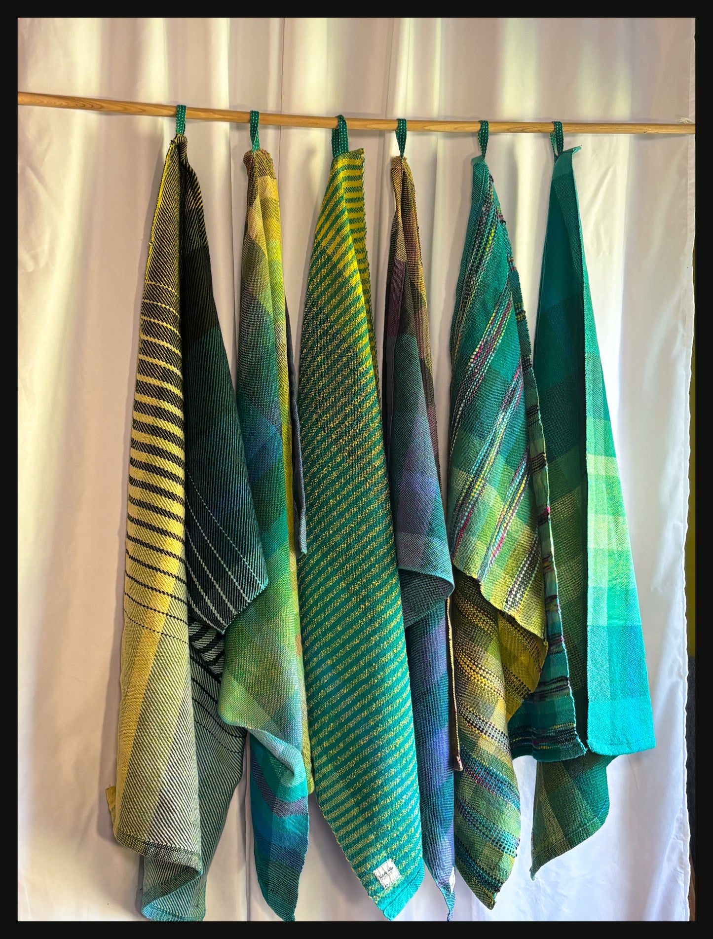 Ocean colours tea towels
