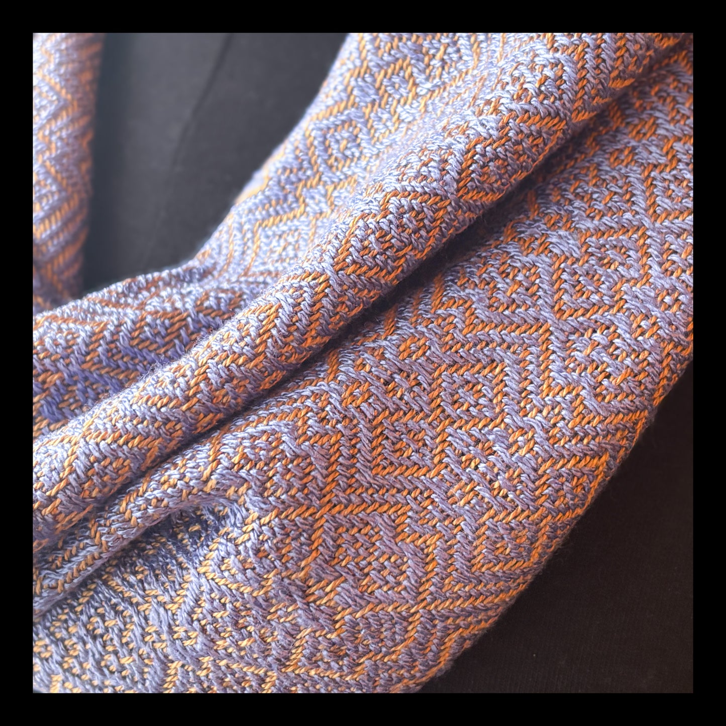 Tencel cowl purple/gold