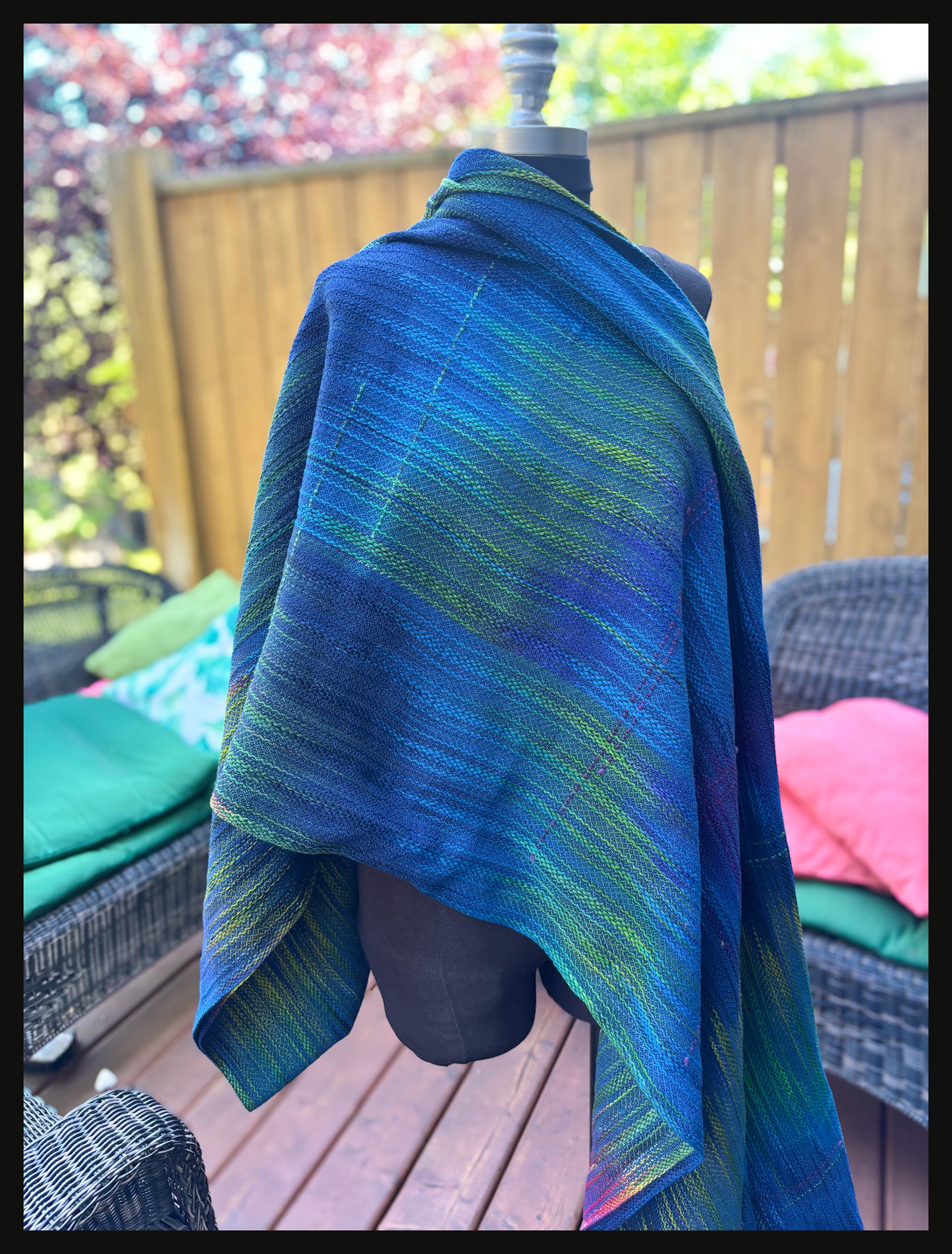 Northern Lights Handwoven Wrap - Ready to ship