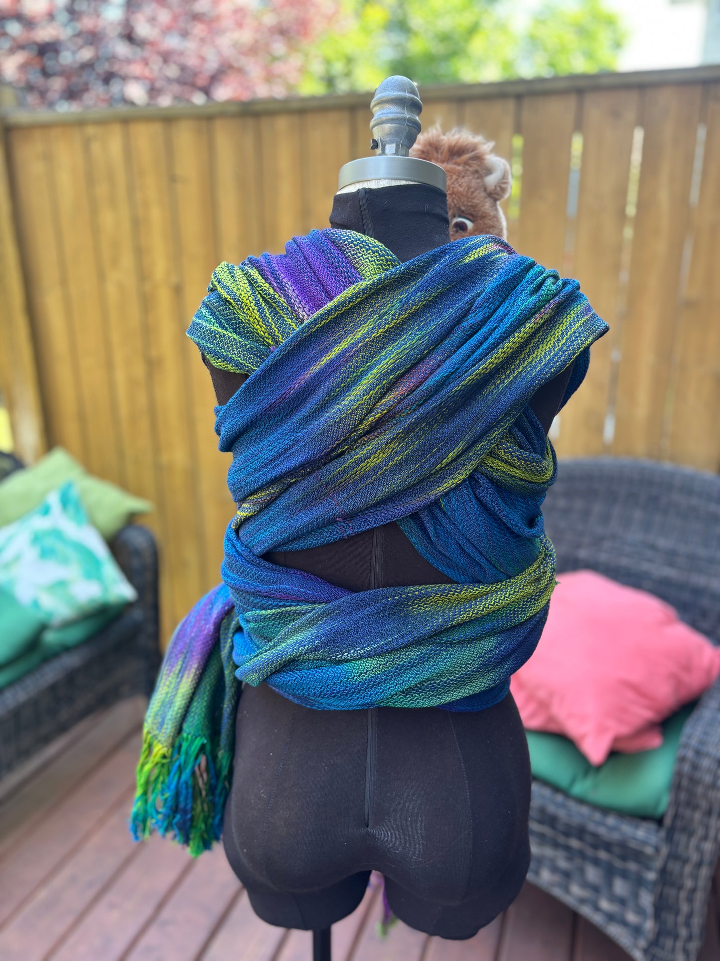 Northern Lights Handwoven Wrap - Ready to Ship
