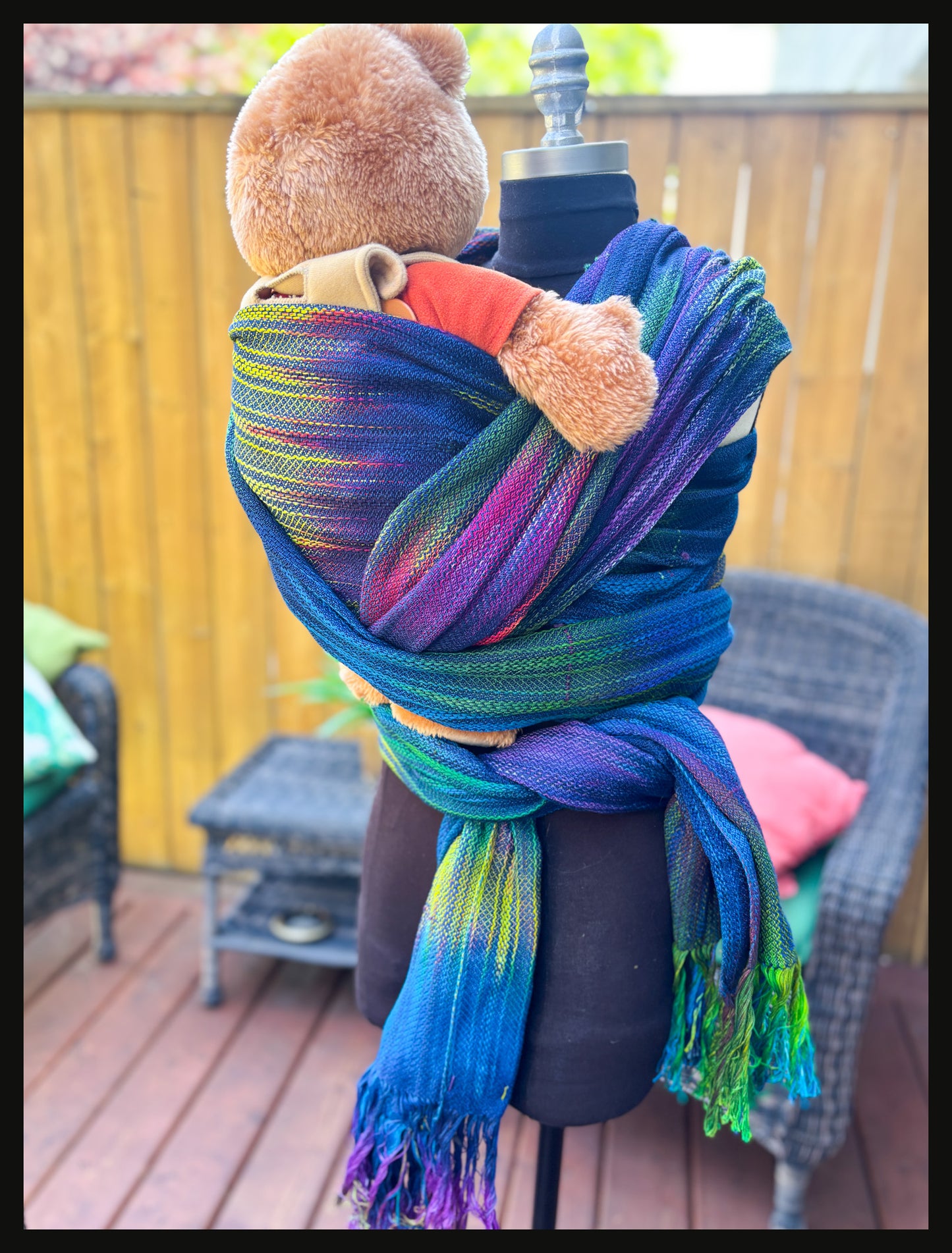 Northern Lights Handwoven Wrap - Ready to ship