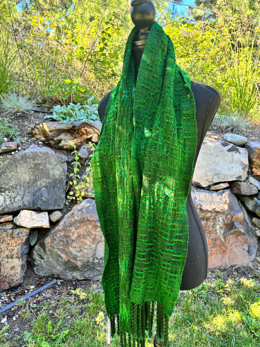 Emerald lace scarf