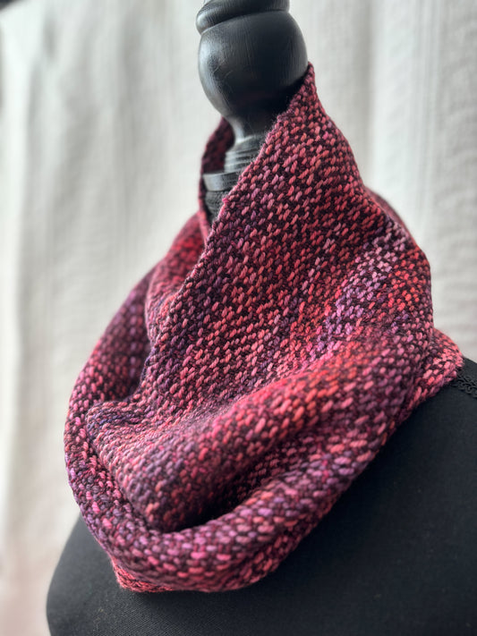 Dark Purple and Reds Cowl