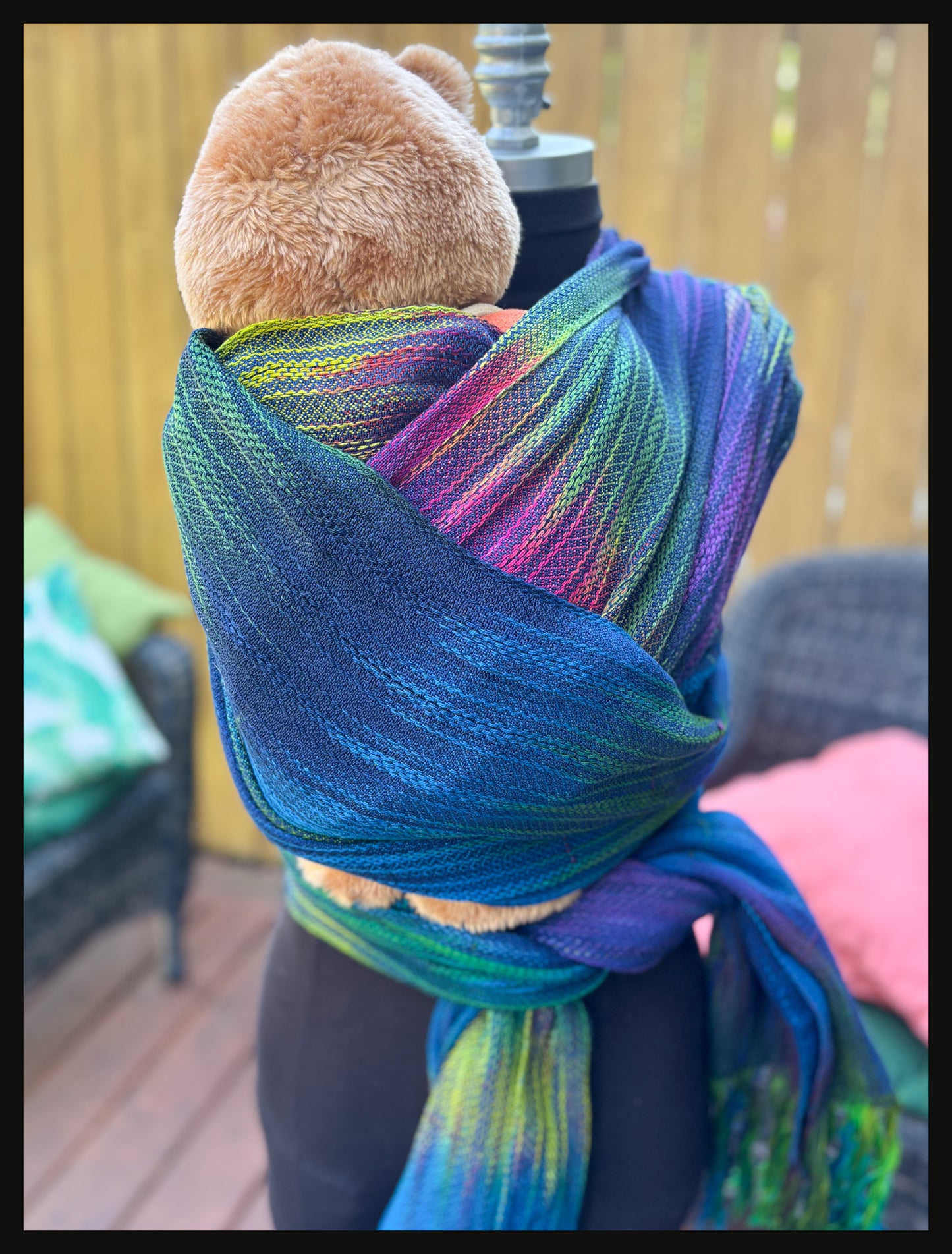 Northern Lights Handwoven Wrap - Ready to ship